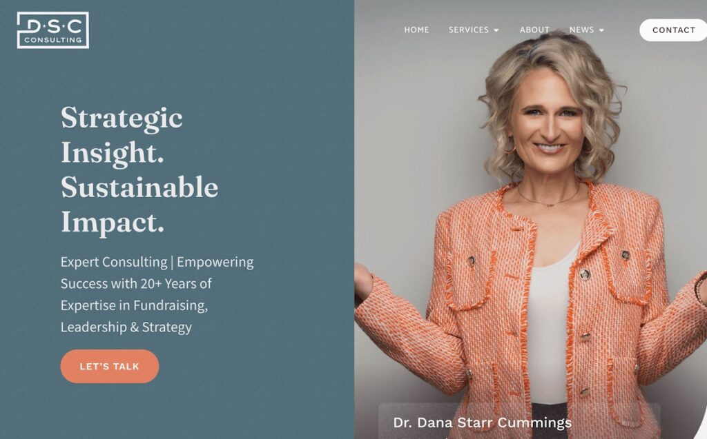 DSC Consulting website homepage