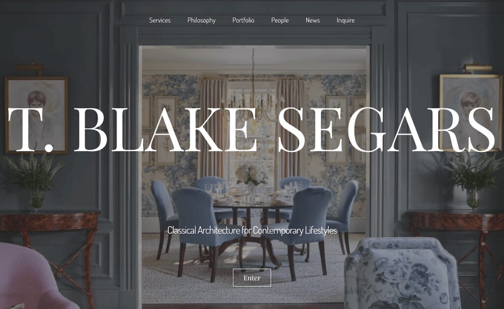 T. Blake Segars website homepage
